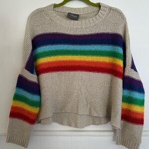 Wooden Ships Rainbow Sweater OS